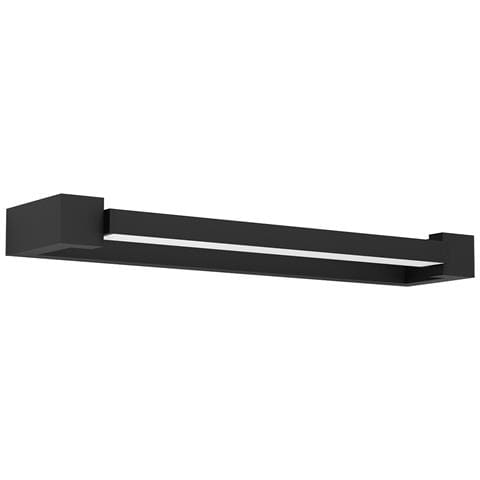 Applique Moderna Gemiliana Acciaio Nero Led Integrato 8,9w - Foto 1
