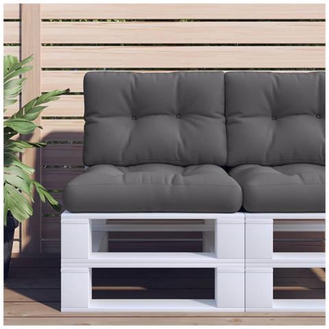 Cuscino Per Pallet Antracite 60x40x12 Cm In Tessuto - Foto 1
