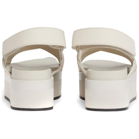 Flatform Sandal Sling Sandali Sintetico Scarpe Donna Beige Eu 40, Yw0yw01362 Acf - Foto 3