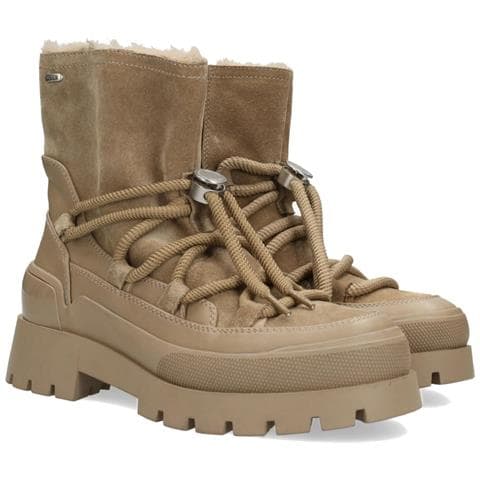 Pisana Booties Stivaletti Pelle Scarpe Donna Beige Eu 38, Mity1705443w 2502 - Foto 1