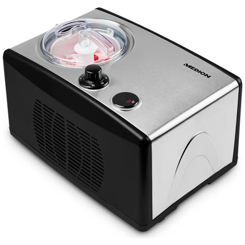Gelatiera MD 18387 con Capacità 1.5 Litri Potenza 150 W Colore Nero Argento - Foto 1