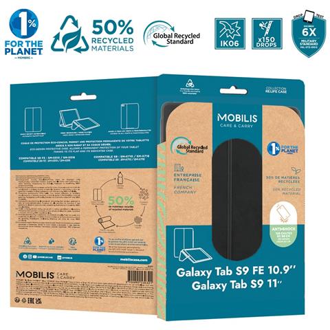 Re.Life 27,9 cm (11") Custodia flip a libro Nero - Foto 3