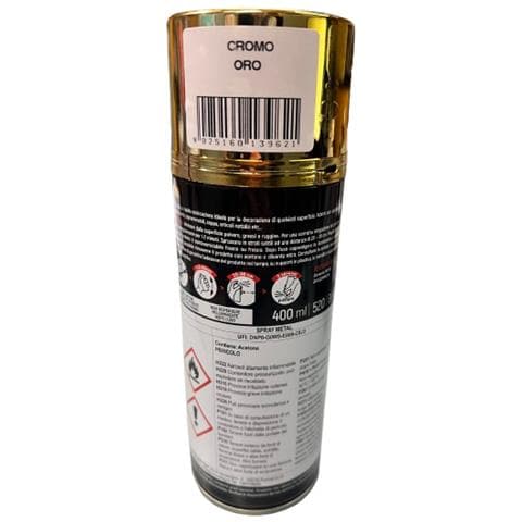 Spray Metal Cromato Oro 400 Ml - Foto 2