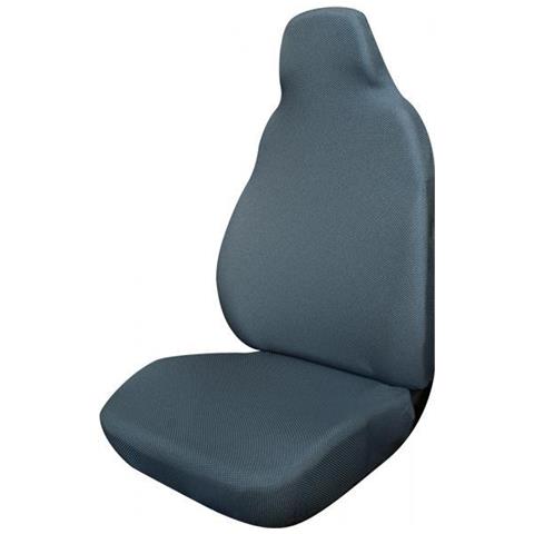 Coprisedile Anteriore Poncho Tess. Elastico Misto Cotone Avio - Foto 1