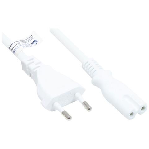 P0370-W100 cavo di alimentazione Bianco 10 m Spina di alimentazione di tipo C Accoppiatore C7 - Foto 1