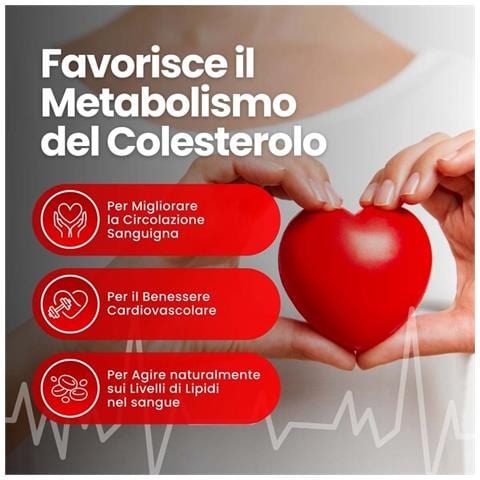 Colesterolo Di Riso Rosso Fermentato - 2,9 Mg Di Monacolina K, Coq10, Caigua, Y-orizanolo, Policosanolo, Cromo - 90 Compresse - Foto 2