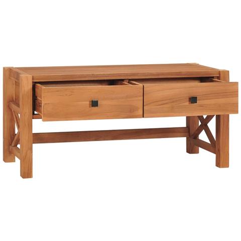 Mobile Tv 100x40x45 Cm In Legno Di Teak - Foto 1