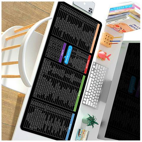 Tappetino Per Mouse Con Scorciatoie In Inglese - Produttività Migliorata Xl Modello 1 - Foto 3