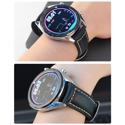 Cinturino Per Orologio In Pelle Italiana - Fibbia In Acciaio Marrone A5 21mm - Foto 4