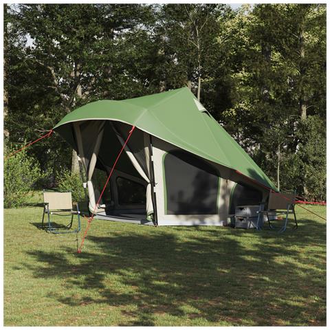 Tenda Familiare Tipi Verde Impermeabile per 10 Persone - Foto 2