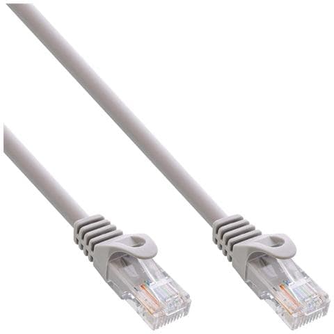 Cavo Rete Lan, U /UTP, Cat. 5e, Patch Ethernet PVC, grigio, 10m - Foto 1
