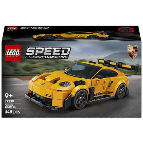 Speed Champions 77239 Super Car Porsche 911 GT3 RS, Modellino di Auto con Minifigure, Macchina Giocattolo, Idea Regalo9+ - Foto 1