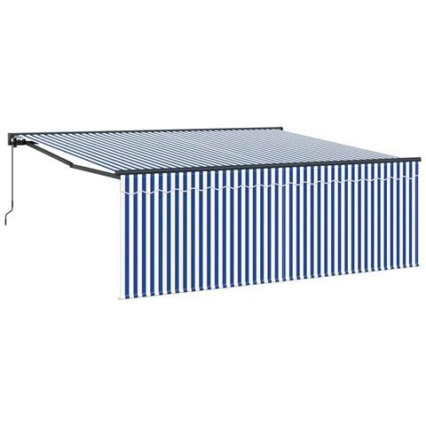 Tenda Retrattile Blu e antracite 400 × 300 cm - Foto 1