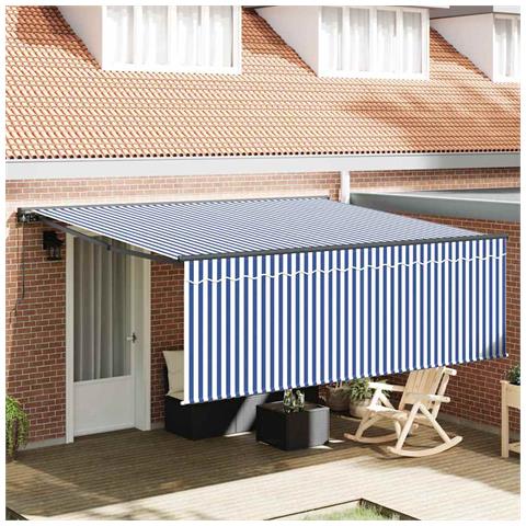 Tenda Retrattile Blu e antracite 400 × 300 cm - Foto 2