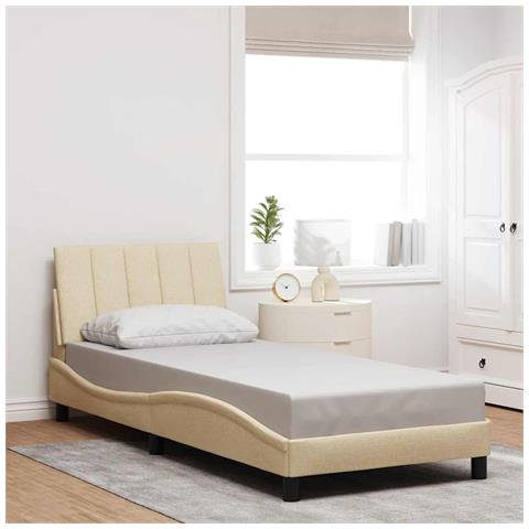 Giroletto senza Materasso Crema 90x190 cm in Tessuto - Foto 2