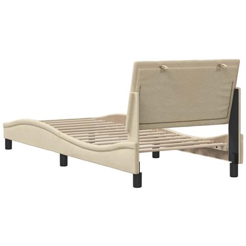 Giroletto senza Materasso Crema 90x190 cm in Tessuto - Foto 9