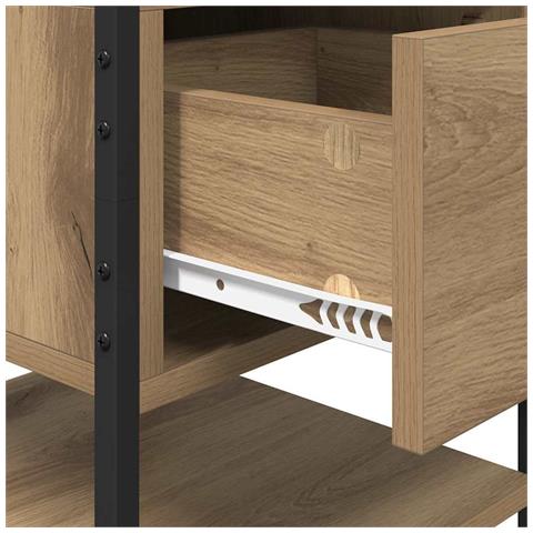 Armadio da Notte rovere artigianale 40 x 42 x 56 cm - Foto 9