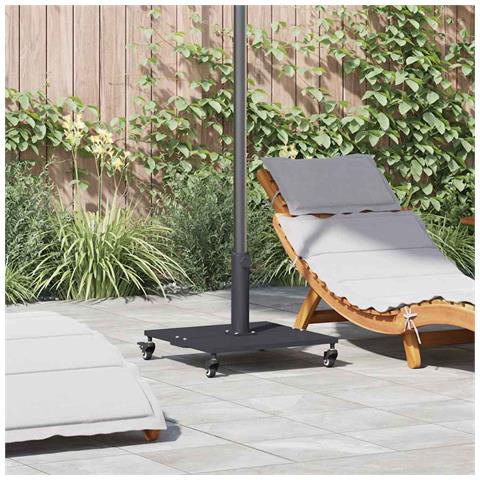 Base per Ombrello da Esterno Grigio scuro 45 x 45 x 31 cm - Foto 2