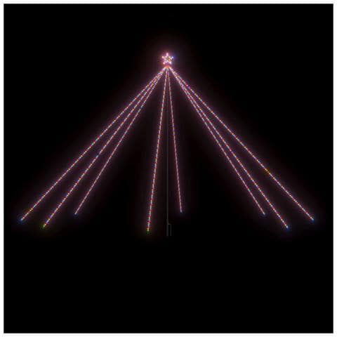 Lusso Casadino - Luci Per Albero Di Natale Interni Esterni 800 Led Colorati 5 M - Foto 1