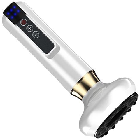 Strumento Per Massaggio Gua Sha Elettrico Ricaricabile A 6 Velocità - Terapia Di Coppettazione A Vuoto Intelligente White - Foto 1