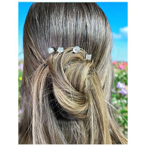Confezione Da 12 Fermagli Per Capelli Assortiti Con Cristalli Sw. Forme Geometriche In Vari Colori. - Foto 2