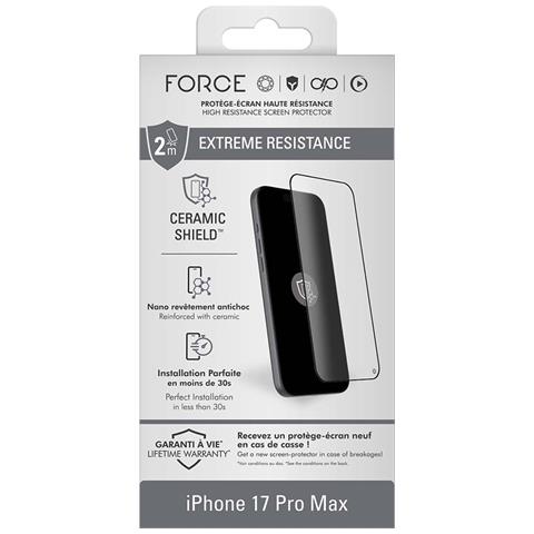 Vetro Temperato Per Iphone 17 Pro Max Ceramic Shield 2.5d Ultra Resistente, Trasparente - Foto 2