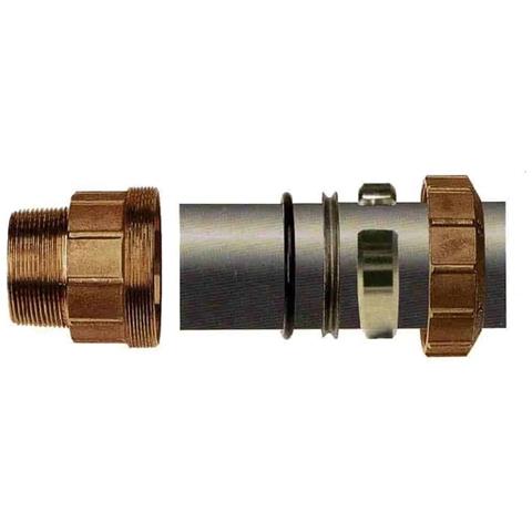 Raccordo Ottone Per Tubo Pe 32mm  Giunto A Compressione - Foto 2
