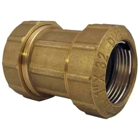 Raccordo Ottone Per Tubo Pe 32mm  Giunto A Compressione - Foto 1