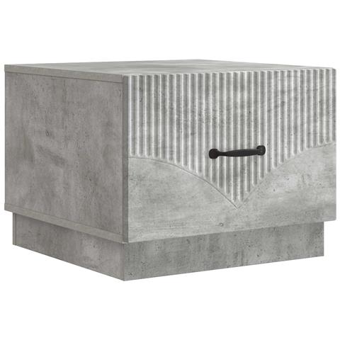 Tavolino da salotto con cassetto Grigio Cemento 49 x 50 x 37 cm - Foto 1
