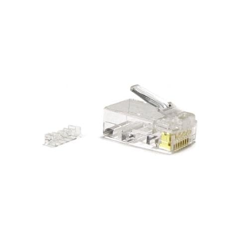 Connettore Plug 8 Poli Cat. 5E Utp Non Schermato Rj45 Per Cavo Rete Flessibile - Foto 3