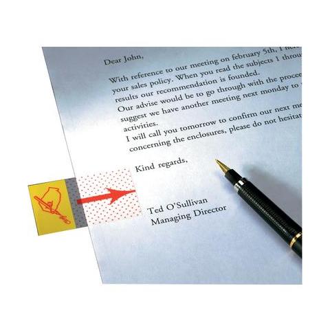 pz. 1 Post-it index 680-31 simbolo firma 25.4x43.2mm 11239 - Foto 1