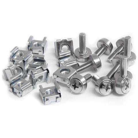 Confezione da 50 viti di fissaggio M5 e dadi ingabbiati per armadi server rack - Foto 2