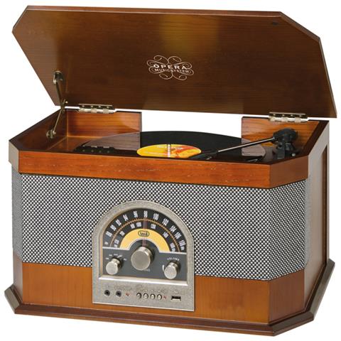 Stereo Giradischi Retro Bluetooth Tt 1040 Bt Legno - Foto 1