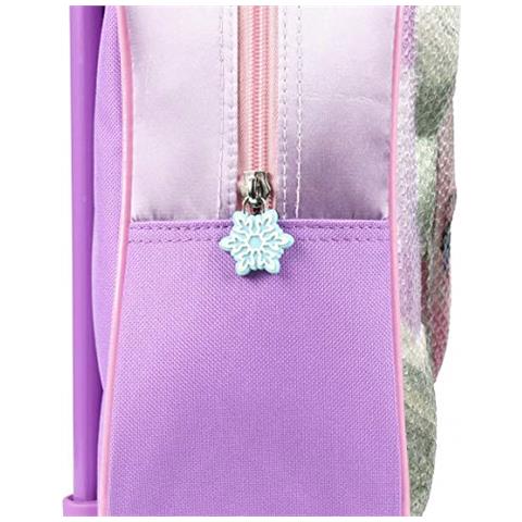 Mochila Carro Infantil 3d Frozen Zainetto Per Bambini, 31 Cm, Viola (morado) - Foto 3