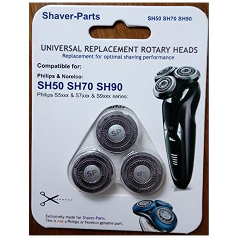 Testine Di Rasatura Sh50 Sh70 Sh90 - Ricambi Compatibili Rasoi Philips / norelco - Foto 1