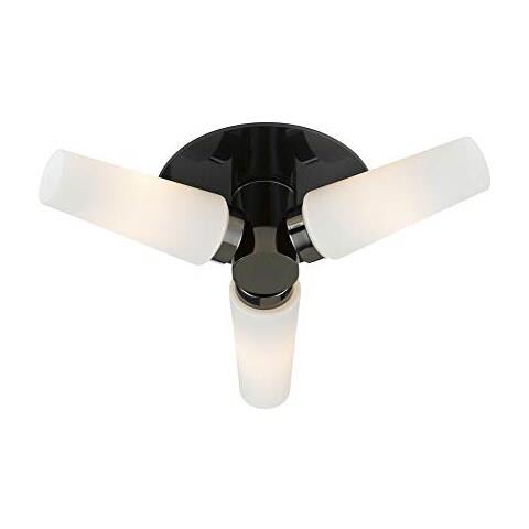 Markslojd Brastad - Plafoniera Da Bagno 3 Luci Nera Ip44, E14 - Foto 1