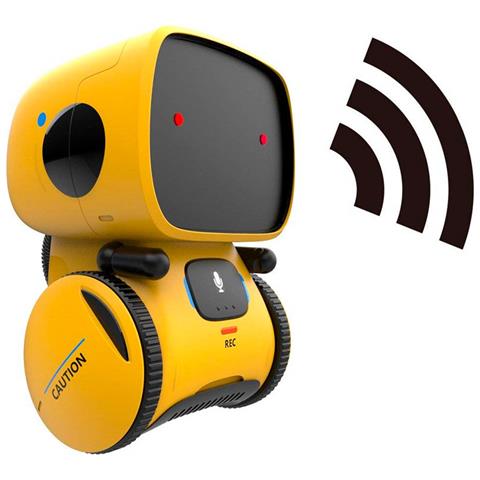 Robo One Robot Interattivo Intelligente, Controllo Vocale, Pulsanti A Sfioramento, Giallo - Foto 6