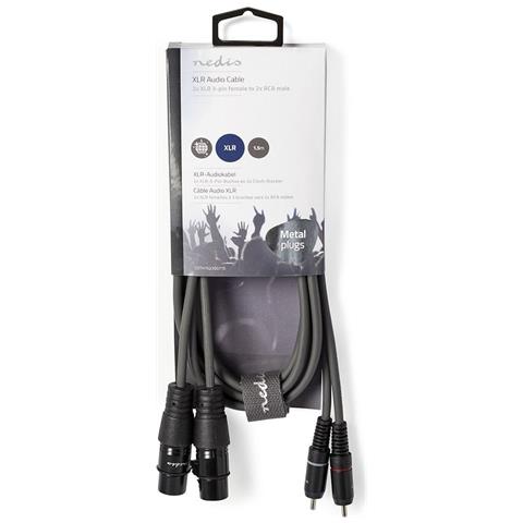 COTH15230GY15 cavo audio 1,5 m 2 x XLR (3-pin) 2 x RCA Grigio - Foto 3