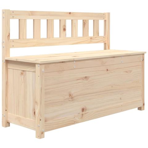 Panca 110x41x76,5 cm in Legno Massello di Pino - Foto 2