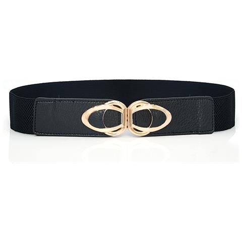 Cintura Larga Elastica Casual Alla Moda Black - Foto 1