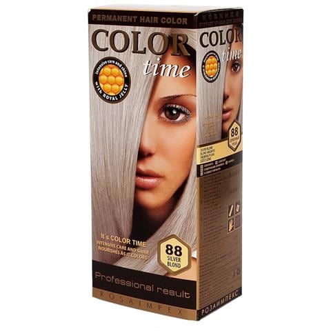 Tinta Per Capelli N°88 Biondo Scuro Argento ""color Time"" Con Pappa Reale E Vitamina C - Foto 1