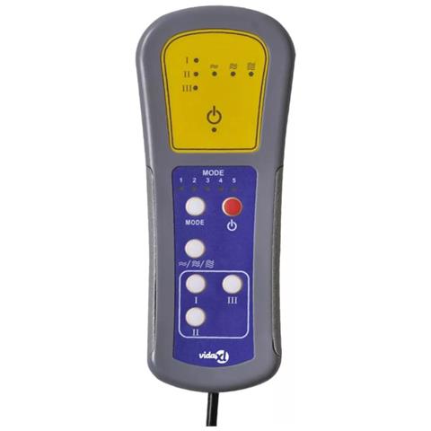 Poltrona Reclinante Massaggio Poggiapiedi Grigio Chiaro Tessuto - Foto 10