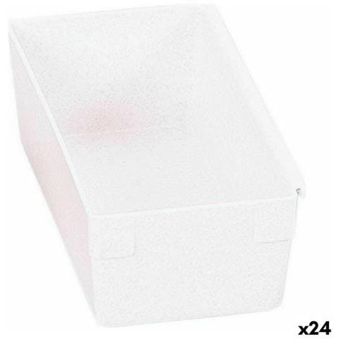 Scatola Multiuso Componibile Bianco 15 X 8 X 5,3 Cm (24 Unità) - Foto 1