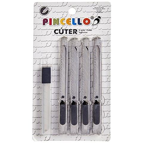 Taglierino Set Argentato Metallo Plastica 1,5 X 18,5 X 10 Cm (24 Unità) - Foto 2