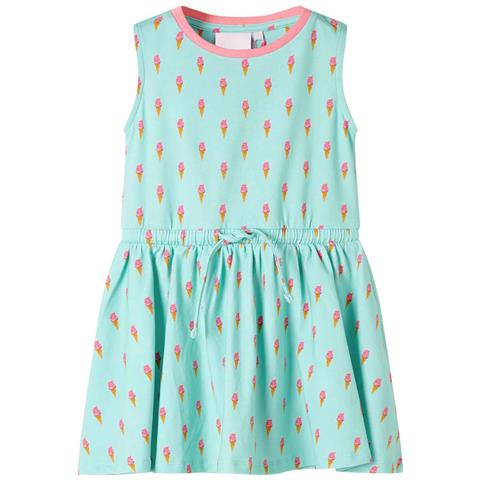 Abito Da Bambina Con Coulisse Menta Chiaro 128 - Foto 1
