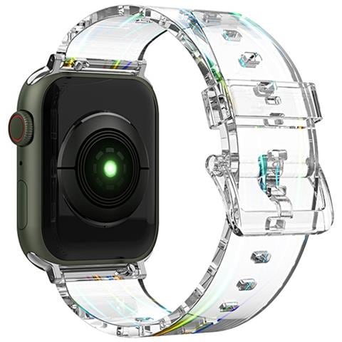 Cinturino Per Apple Watch 42/44/45mm In Tpu Traslucido, Trasparente - Foto 1