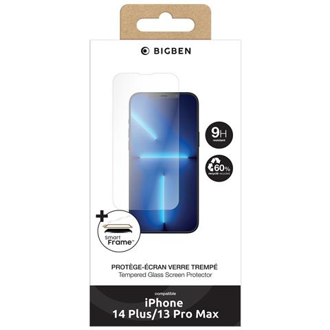 Salvadisplay Per Iphone 13 Pro Max / 14 Plus Vetro Temperato Smartframe, Trasparente - Foto 5