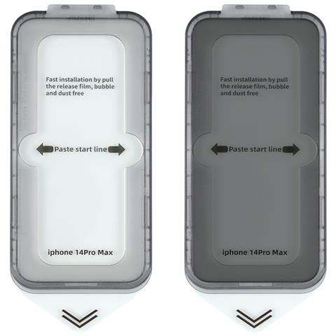 Confezione Da 2 Pellicole Per Schermo Hd Antideflagranti Antipolvere Antigraffio Per Iphone Transparent Iphone 14pro - Foto 2