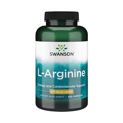 L-arginina 500 Mg 200 Capsule Swanson Health Products - Foto 1
