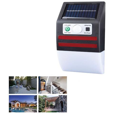 Lampada Solare Da Parete Led Esterno Faretto Sensore Di Movimento Ip65 Te-b0598 - Foto 1